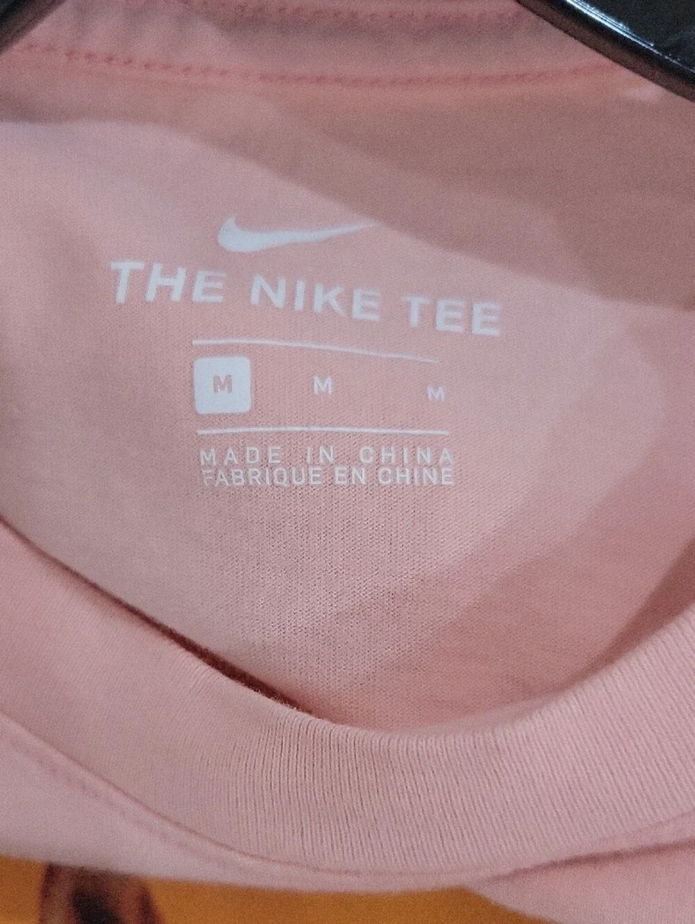 Nike Peach/Pink Graphic Dog T-Shirt